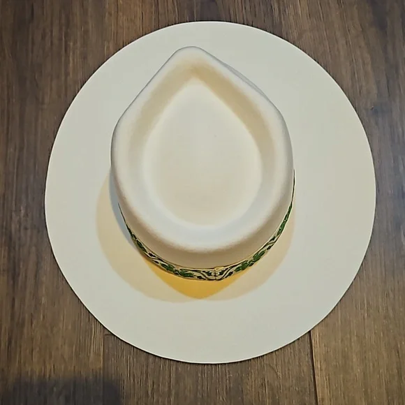 LACK OF COLOR IVY BEVERLY FEDORA HAT WHITE SIZE 55CM (S)